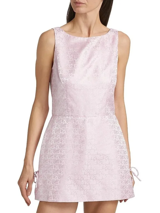 NWT Amanda Uprichard Avelina Floral Brocade Skort Romper in Lotus - Size Small - Picture 10 of 16